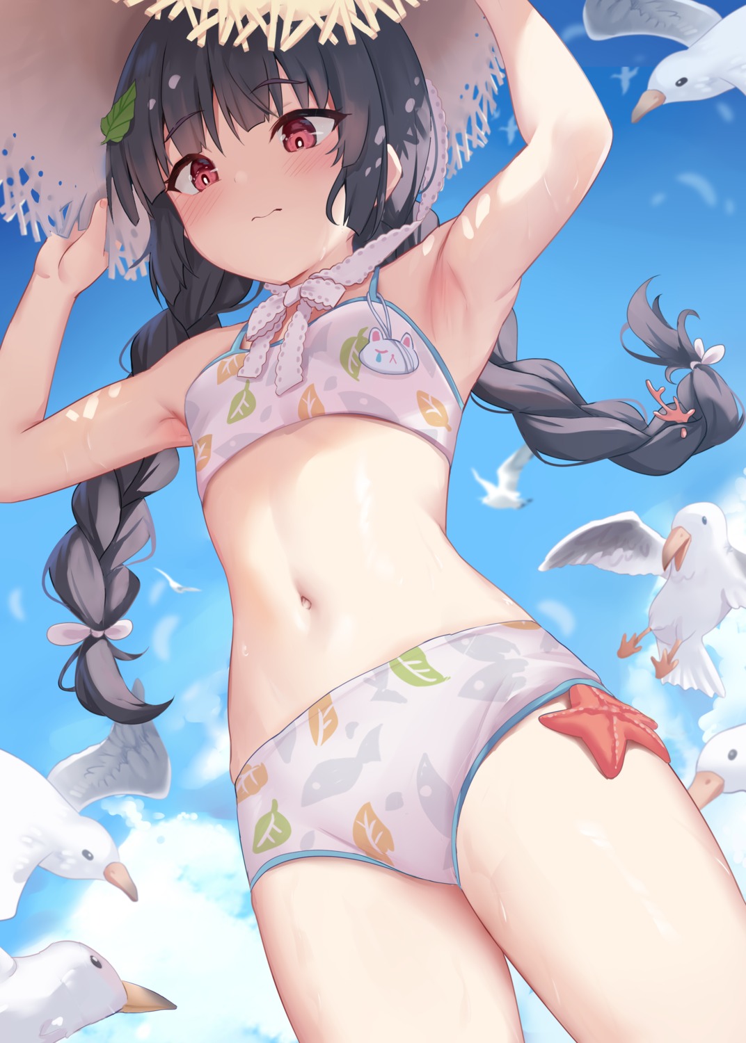 bikini blue_archive kasumizawa_miyu milkshake swimsuits