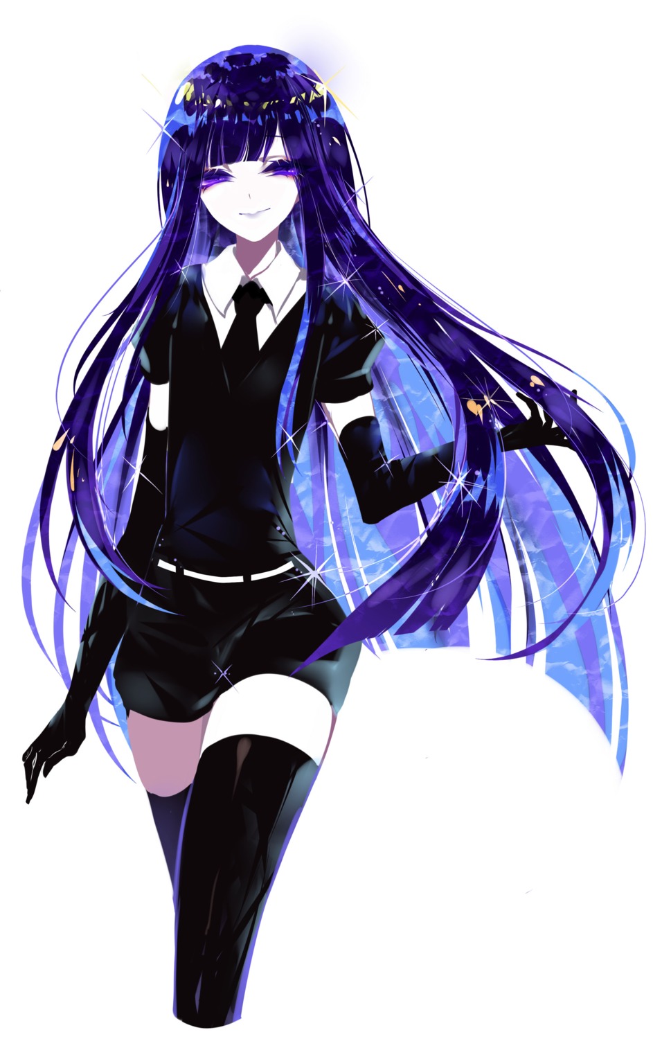 houseki_no_kuni lapis_lazuli_(houseki_no_kuni) sheya thighhighs