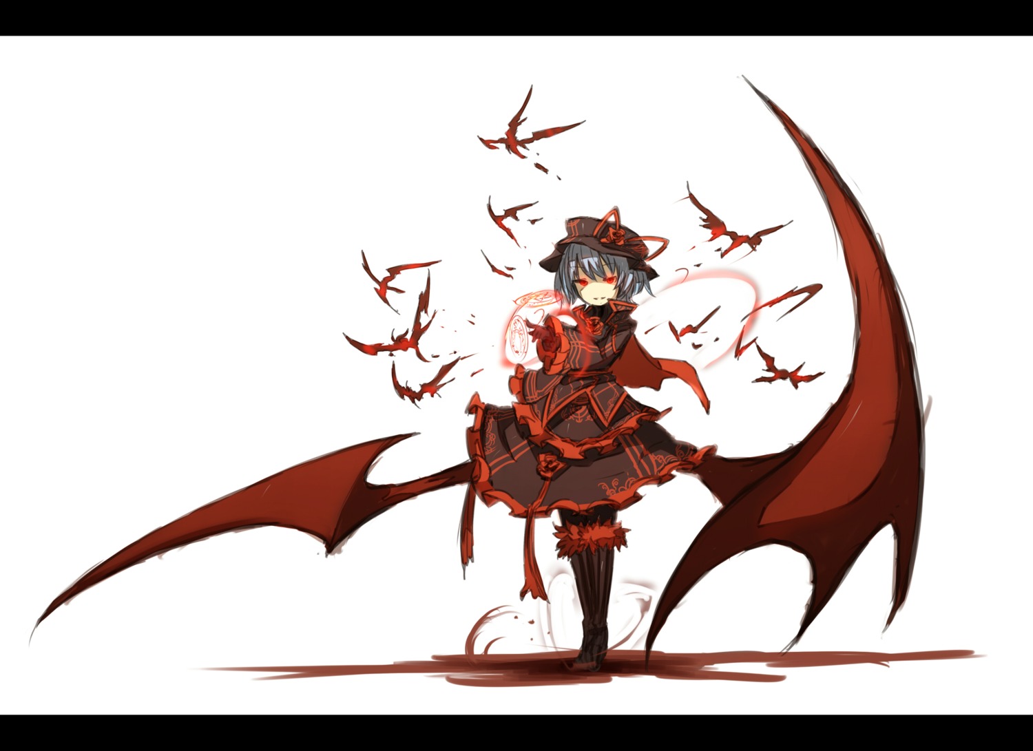 remilia_scarlet shirogane_usagi touhou wings