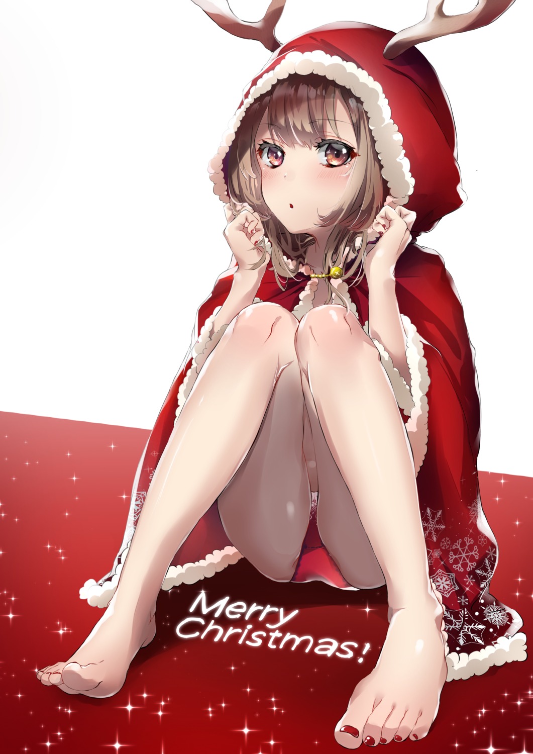 ao_ao_konno christmas feet horns pantsu