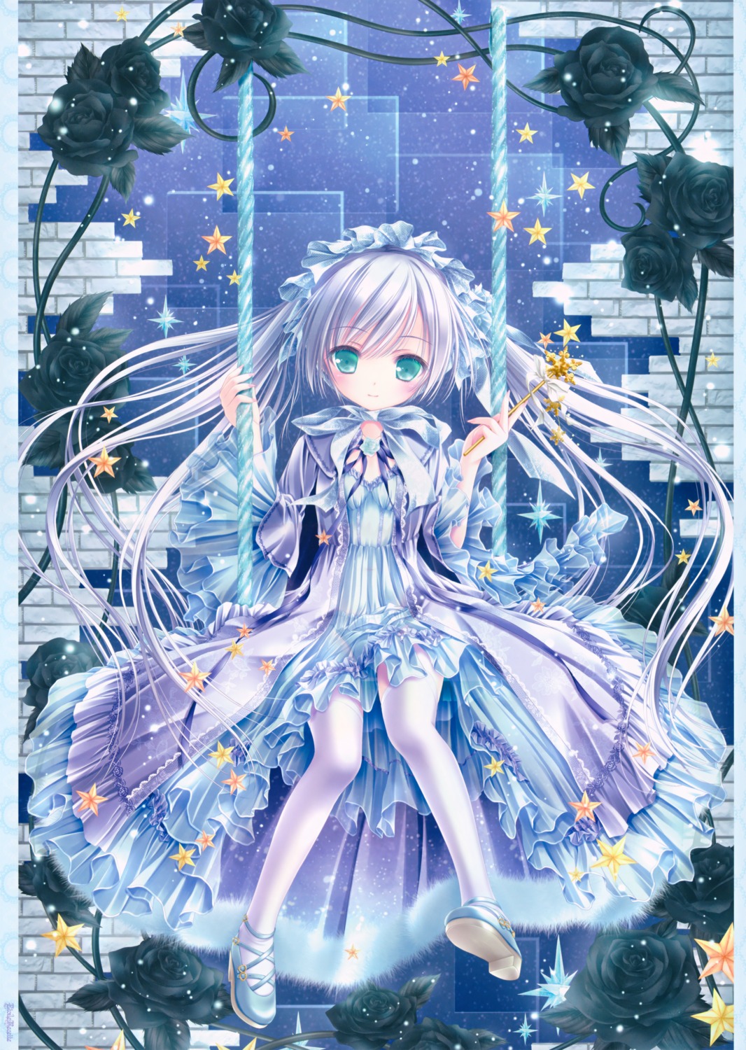 dress fixed lolita_fashion pantsu see_through stockings thighhighs tinkerbell tinkle