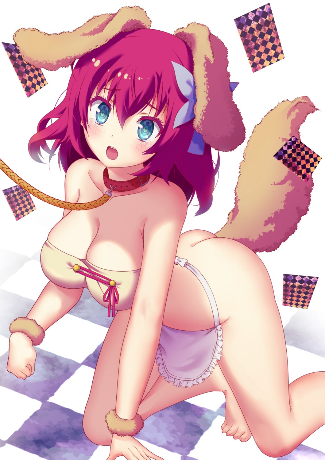 anal animal_ears bottomless inumimi nanikairu no_bra no_game_no_life stephanie_dora tail