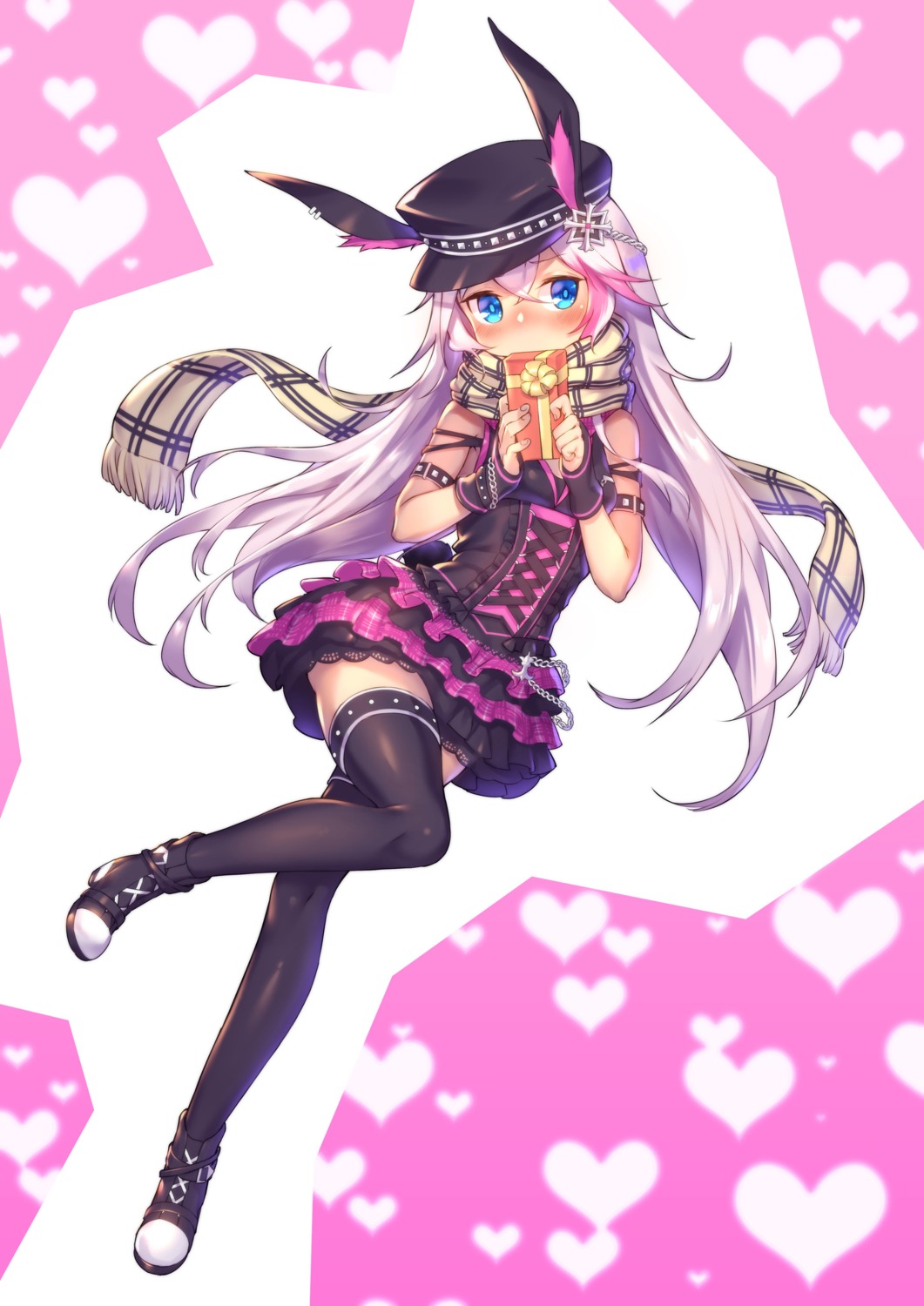 animal_ears bunny_ears heels lolita_fashion shennai_misha thighhighs