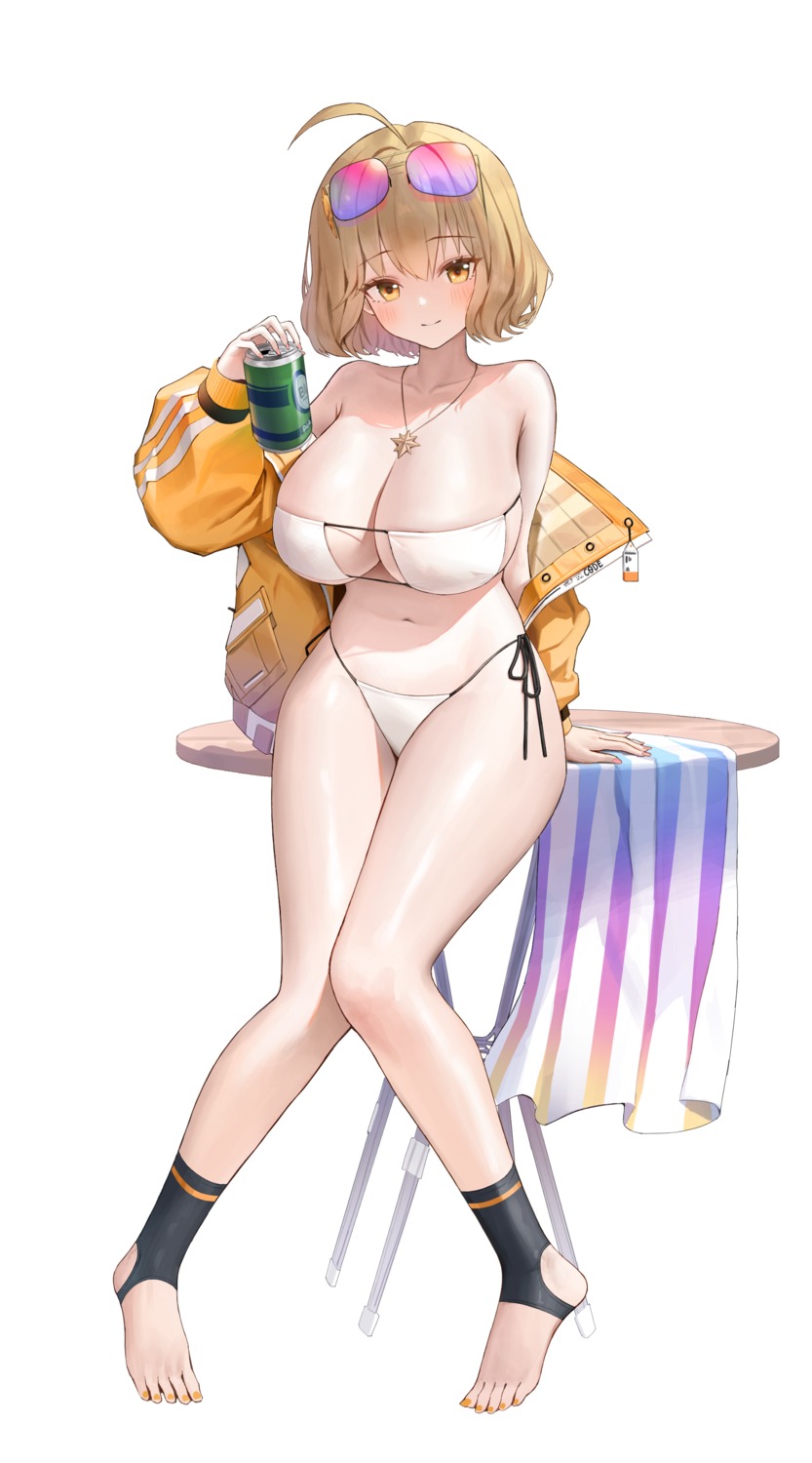 anis bikini fogeun megane nikke_the_goddess_of_victory open_shirt swimsuits