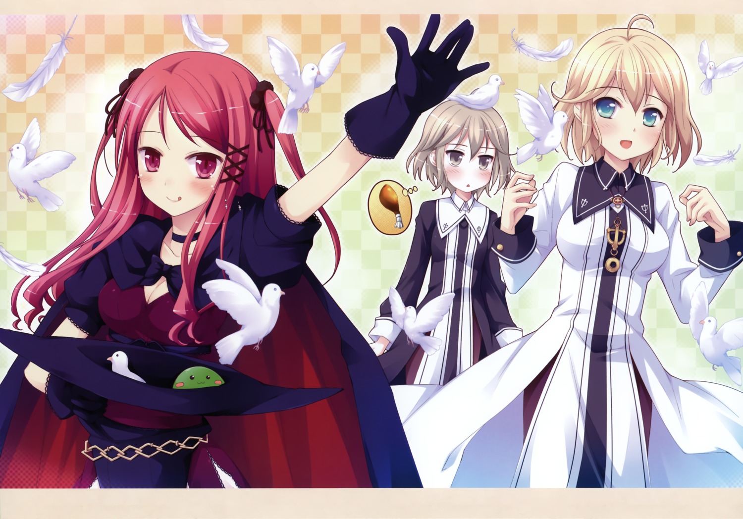 dress hinomiya_ayari ko~cha saimon_eclair saimon_misumi windmill_oasis witch witch's_garden