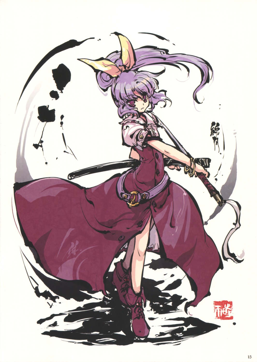 sway_wind sword tokiame touhou watatsuki_no_yorihime