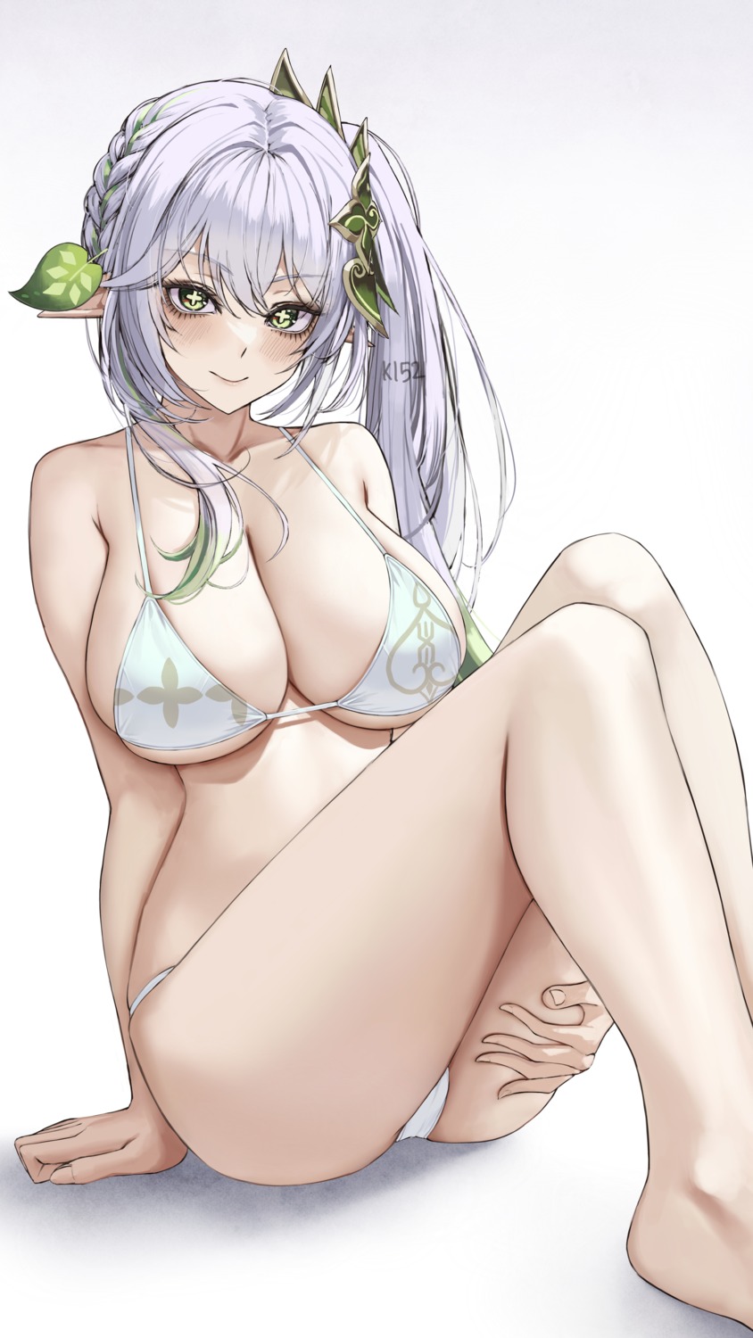 bikini genshin_impact ki-16 nahida pointy_ears swimsuits thong