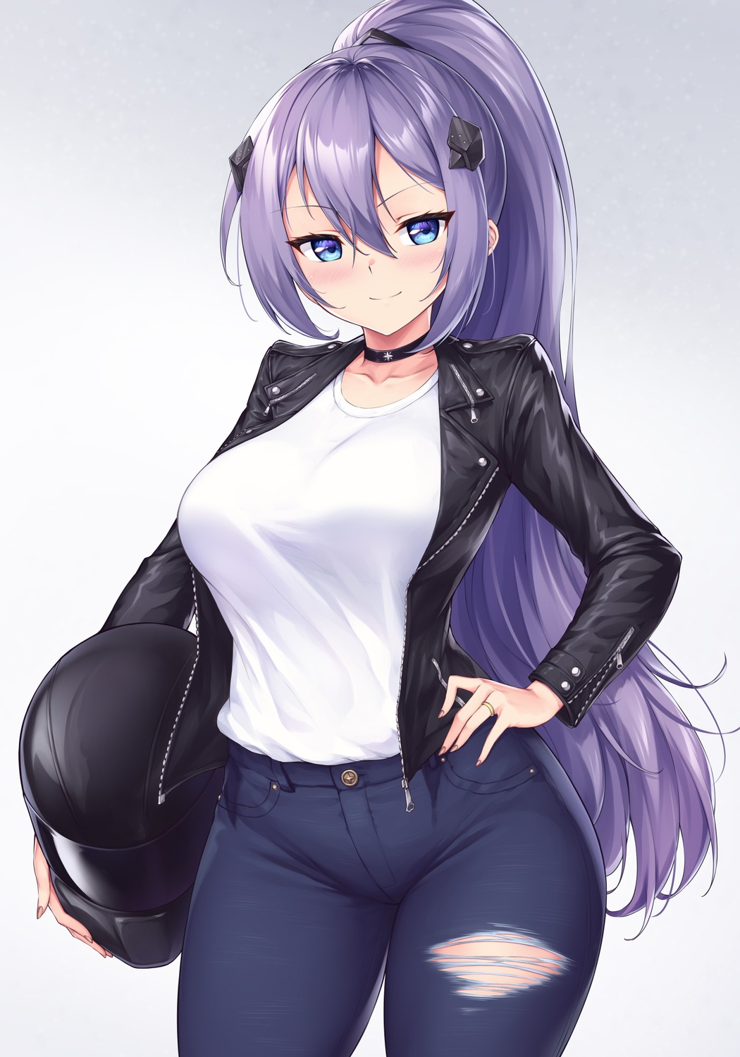 azur_lane intrepid_(azur_lane) ivenglynn open_shirt torn_clothes