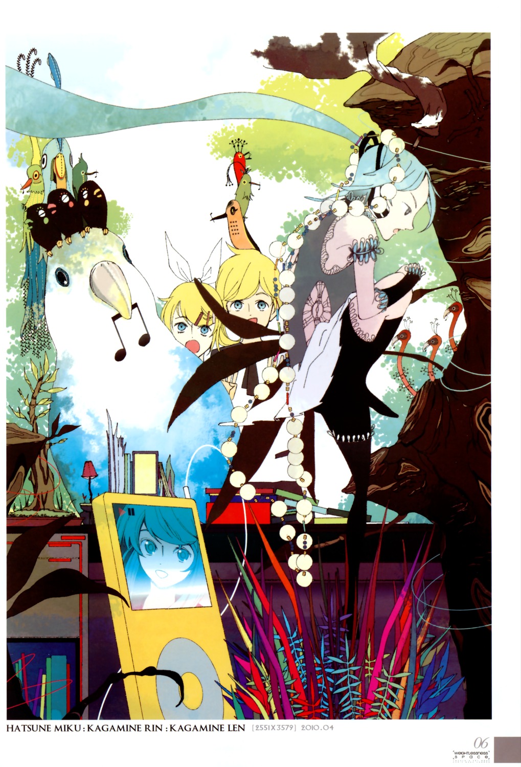 hatsune_miku hoodog kagamine_len kagamine_rin vocaloid