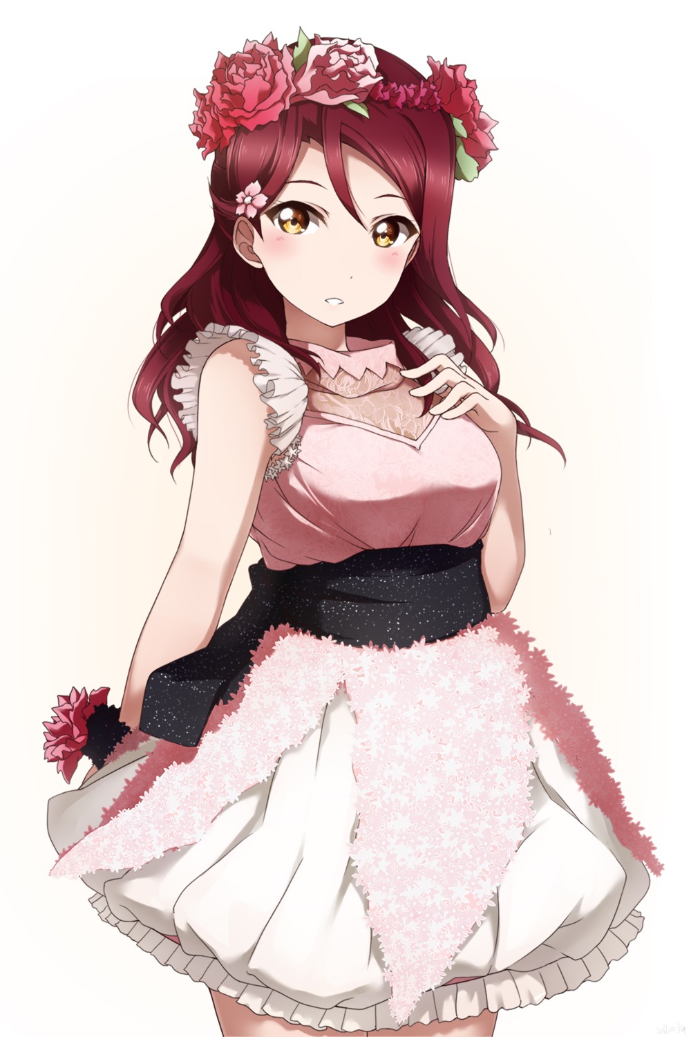 dress love_live!_sunshine!! sakurauchi_riko shiimai