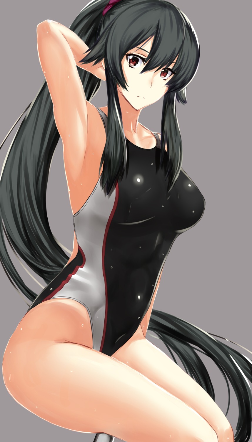 kantai_collection swimsuits takamura_wamu wet yahagi_(kancolle)