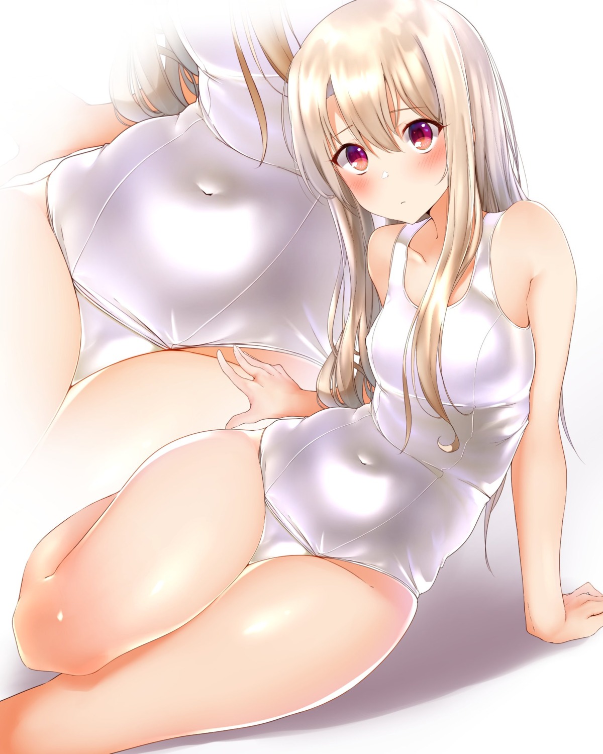 fate/kaleid_liner_prisma_illya fate/stay_night hechi_(hechi322) illyasviel_von_einzbern school_swimsuit swimsuits