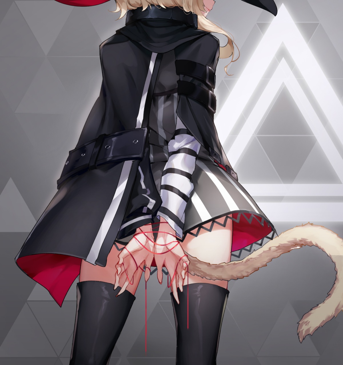 am1m arknights tail thighhighs