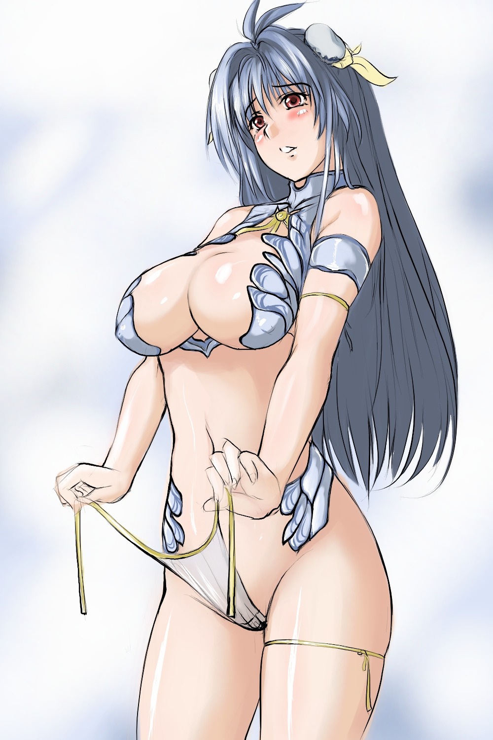 bikini cleavage kos-mos swimsuits xenosaga yodareane