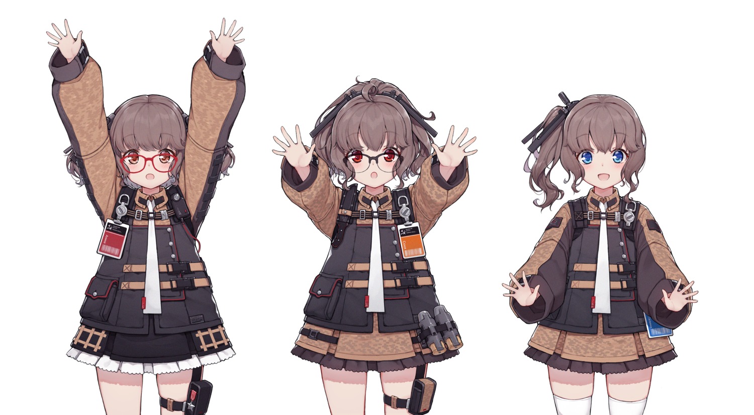 character_design girls_frontline megane terras thighhighs