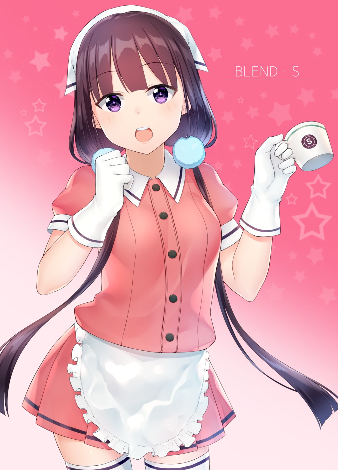 akky_(akimi1127) blend_s maid sakuranomiya_maika thighhighs waitress