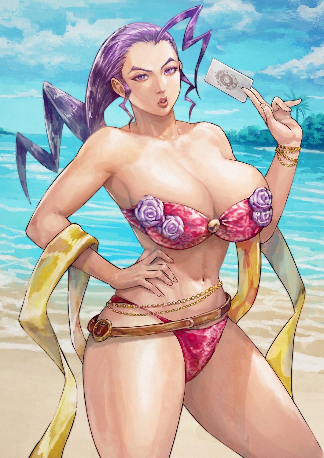 bikini cirenk rose_(street_fighter) street_fighter street_fighter_zero swimsuits