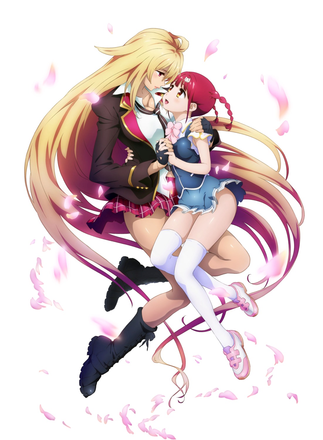 Valkyrie Drive Valkyrie Drive Mermaid Shikishima Mirei Tokonome Mamori Cleavage Nopan Seifuku