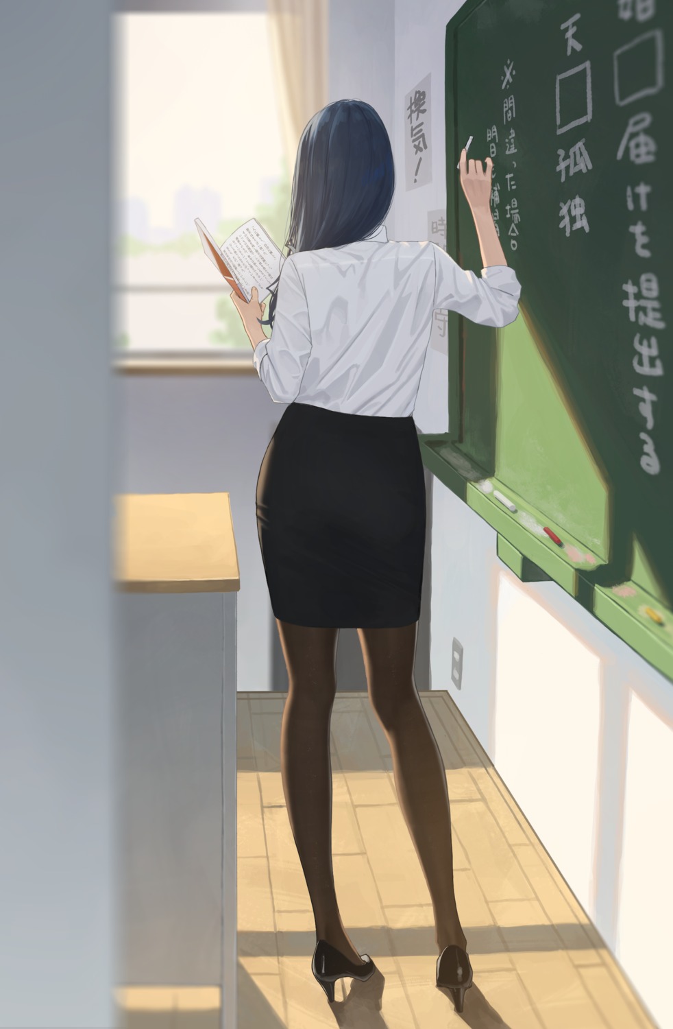 ass business_suit hara_kenshi heels kimishima_touka pantyhose