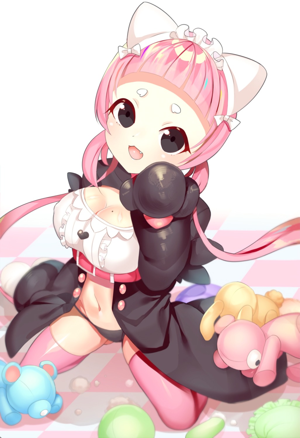 anthropomorphization bewear cleavage kuro_guren pantsu pokemon pokemon_sm pokemon_usum thighhighs