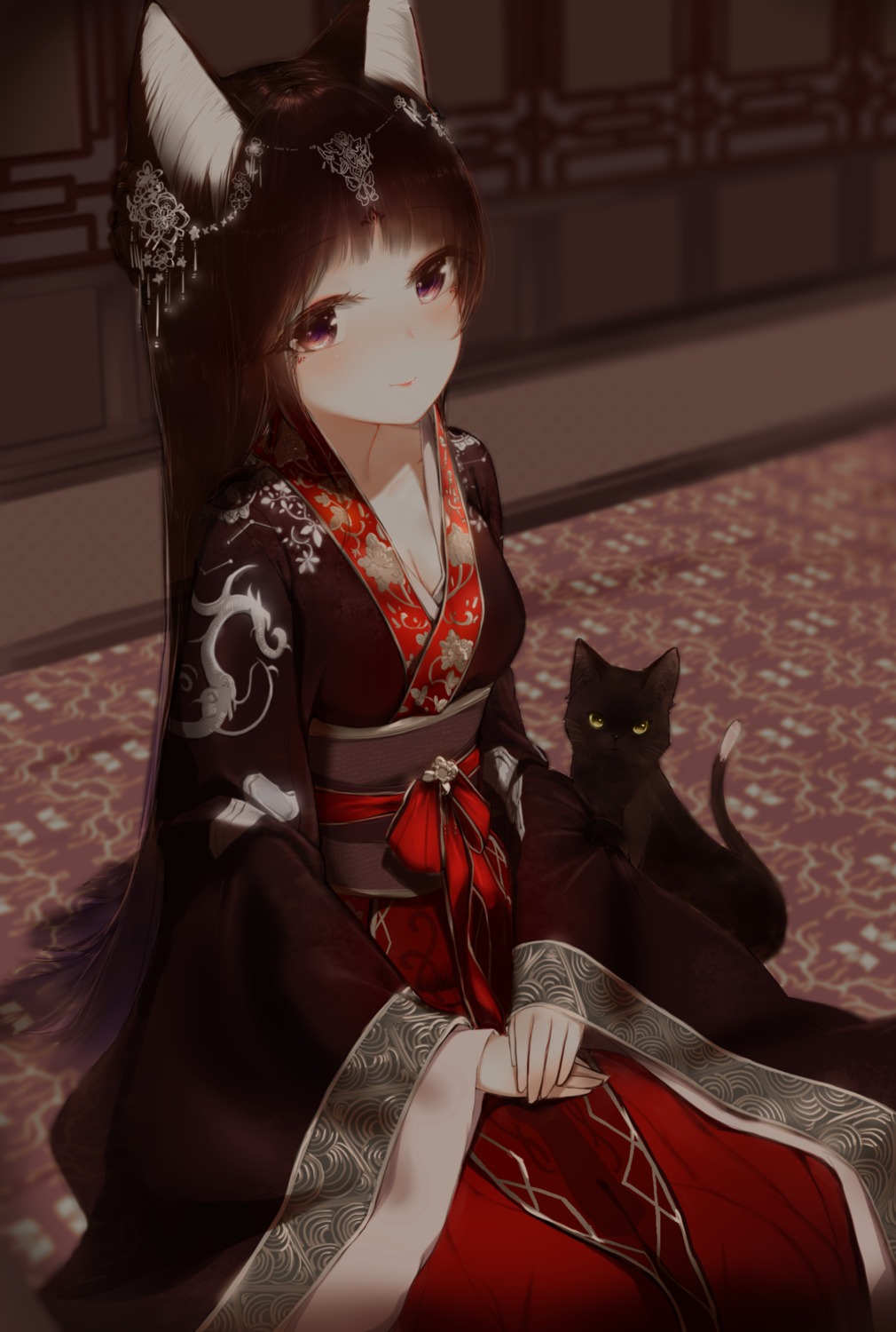 animal_ears japanese_clothes neko tagme