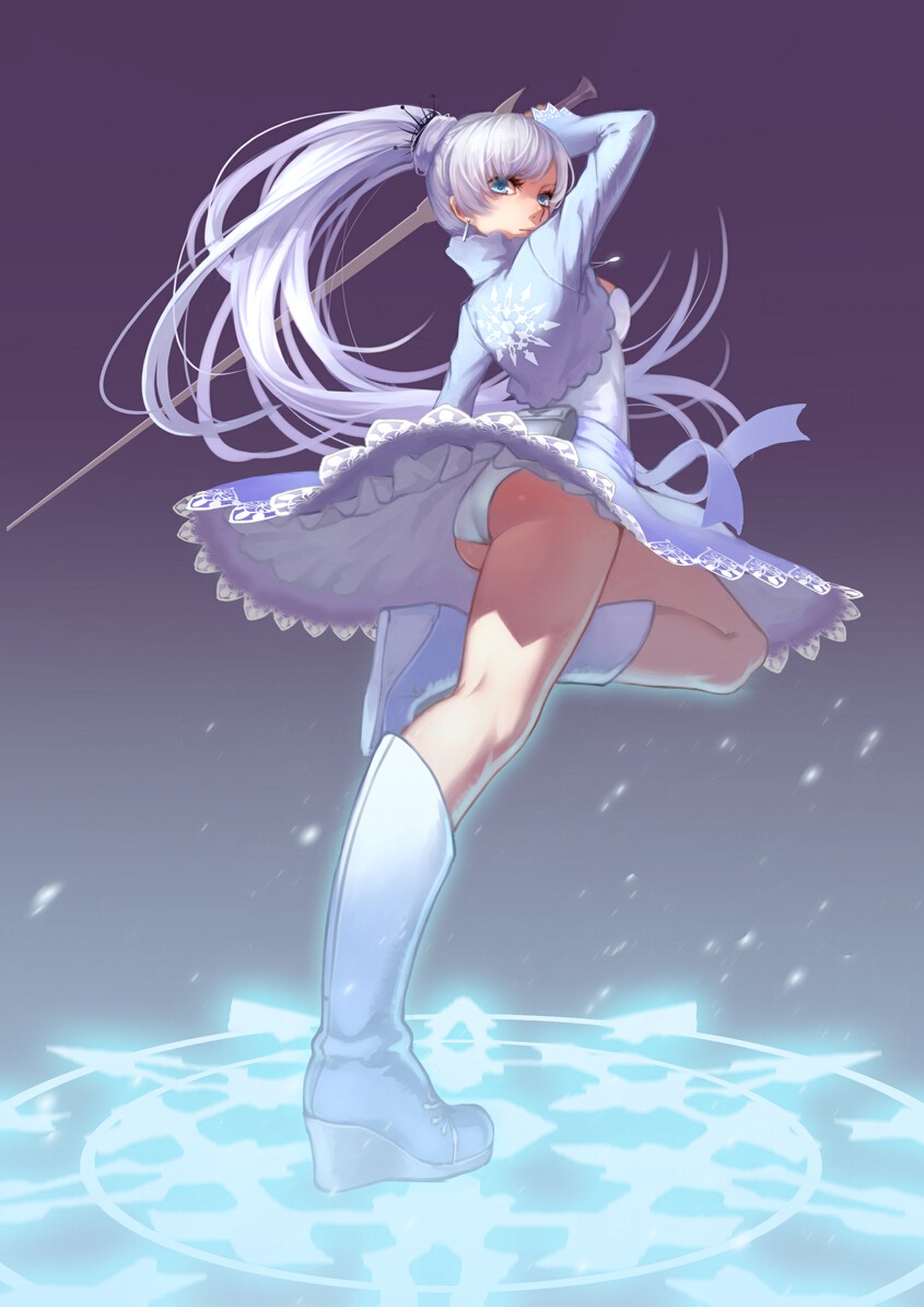 bojue_yu_yaojing pantsu rwby sword weiss_schnee