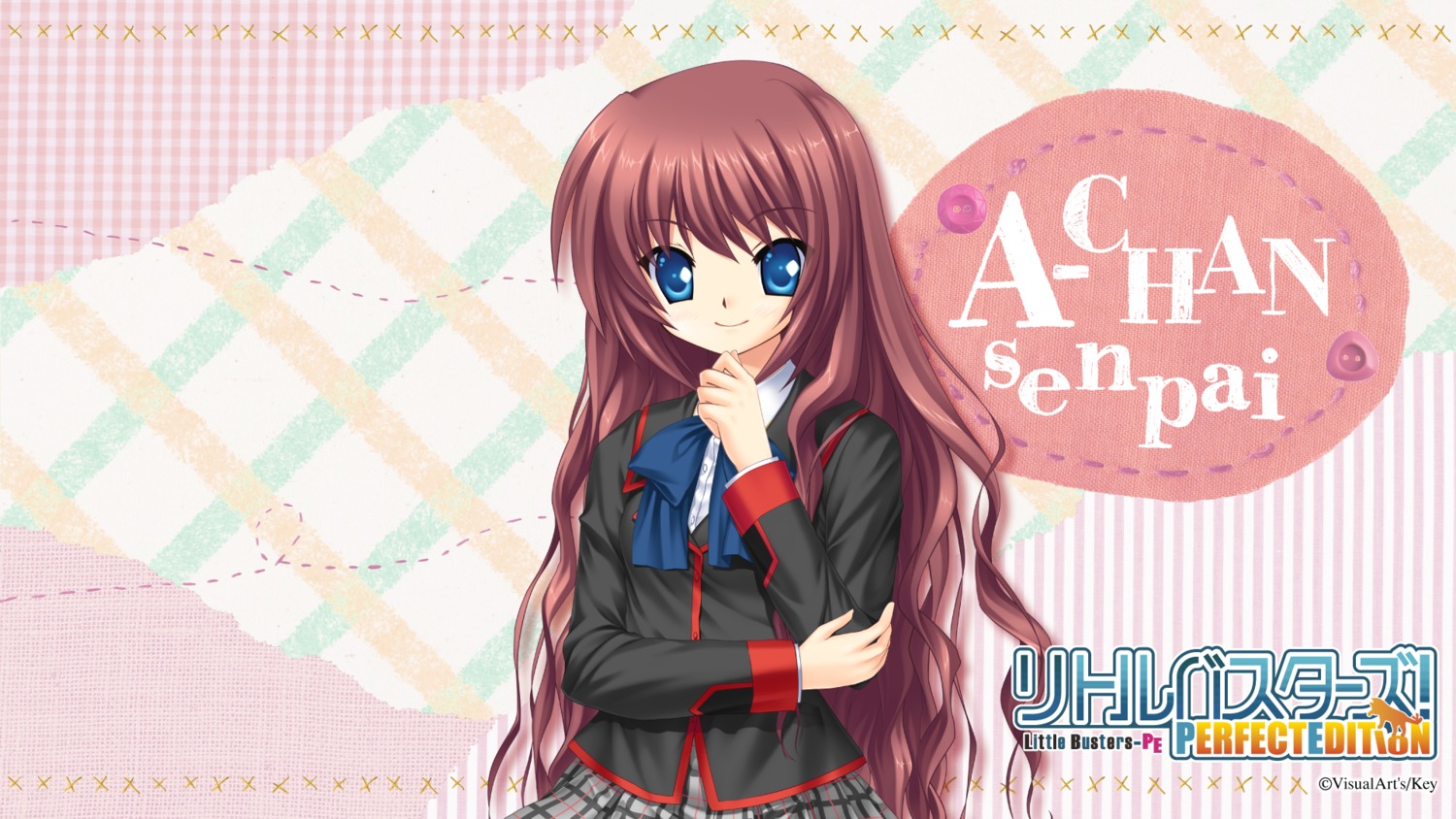 a-chan_senpai hinoue_itaru key little_busters! seifuku wallpaper