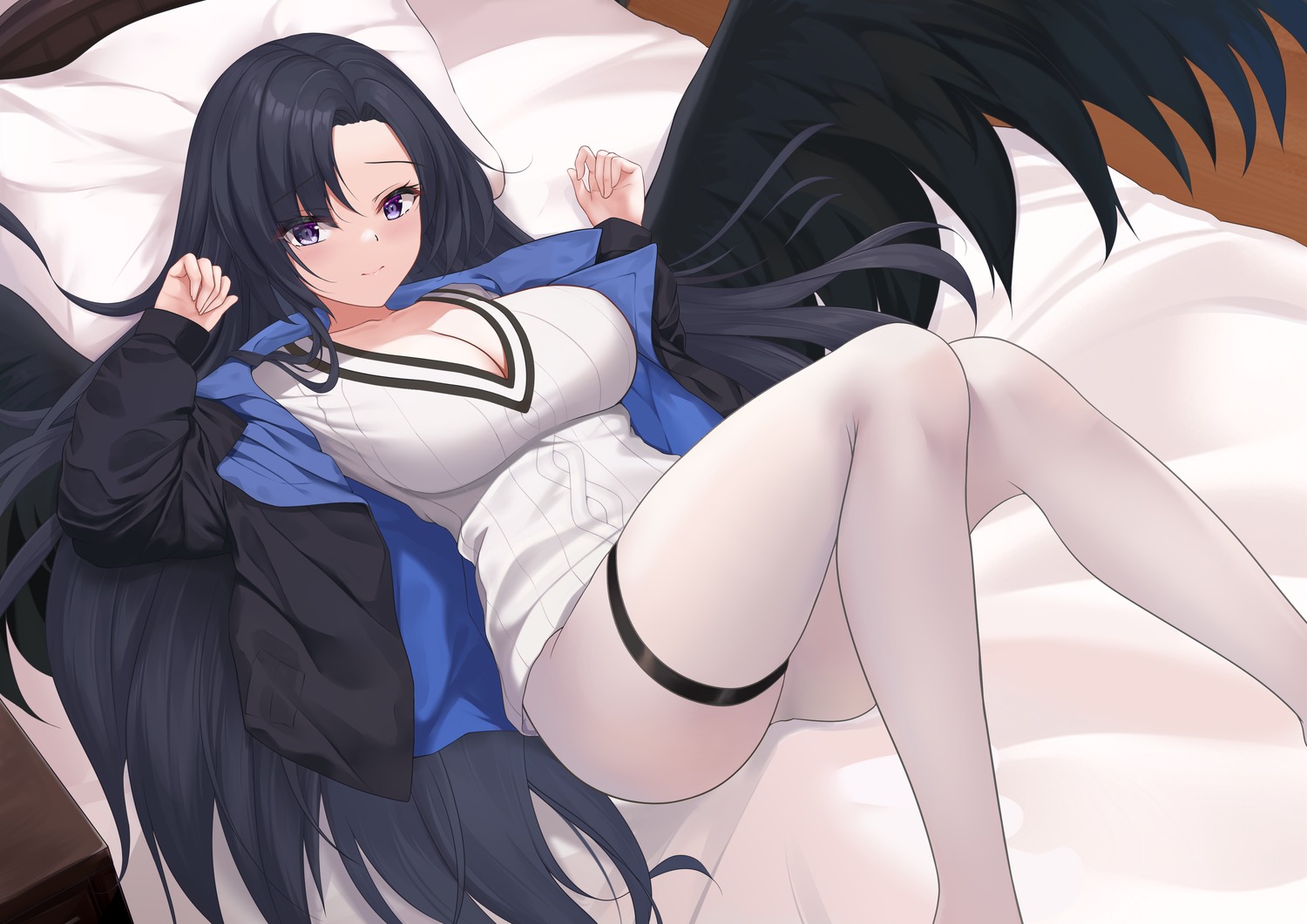 garter pantyhose shenqi_(toid310) wings