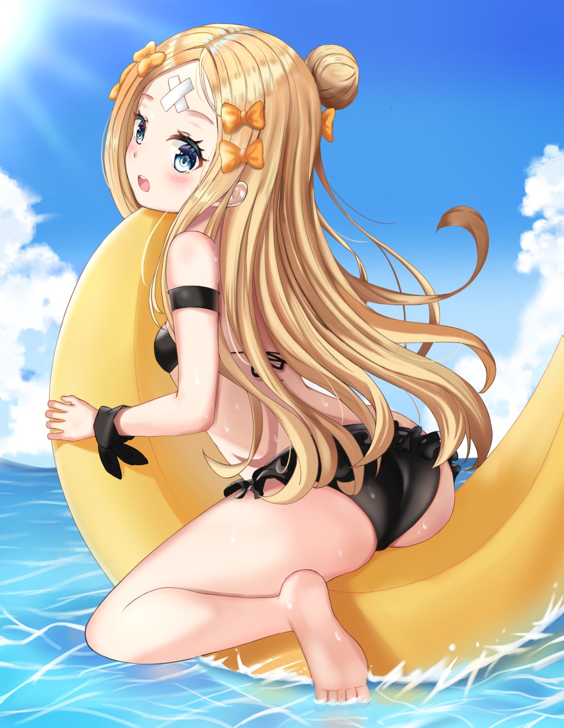 abigail_williams_(fate) ass bandaid bikini fate/grand_order feet swimsuits wet zeroillya