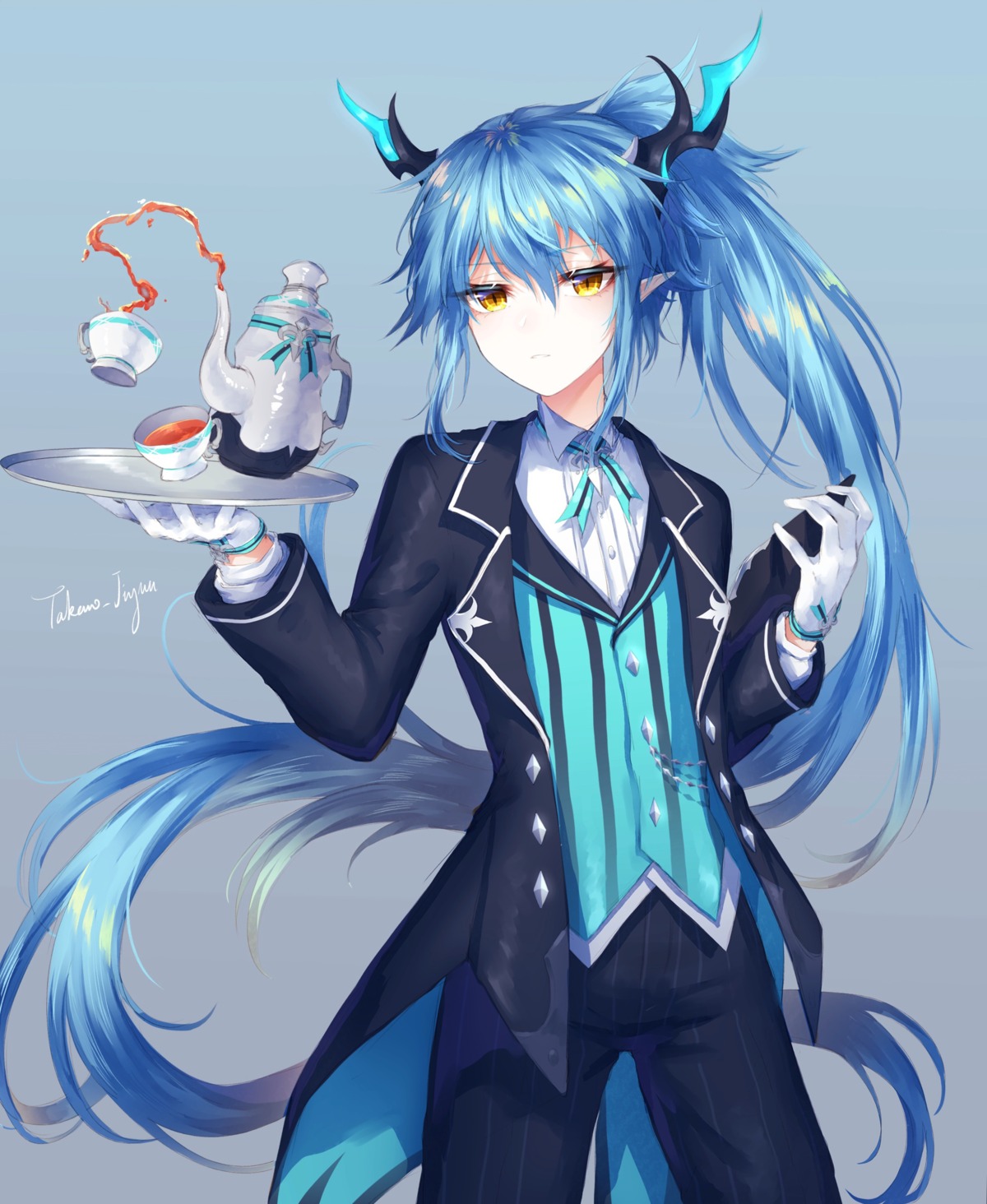 crossdress elsword horns pointy_ears takano_jiyuu