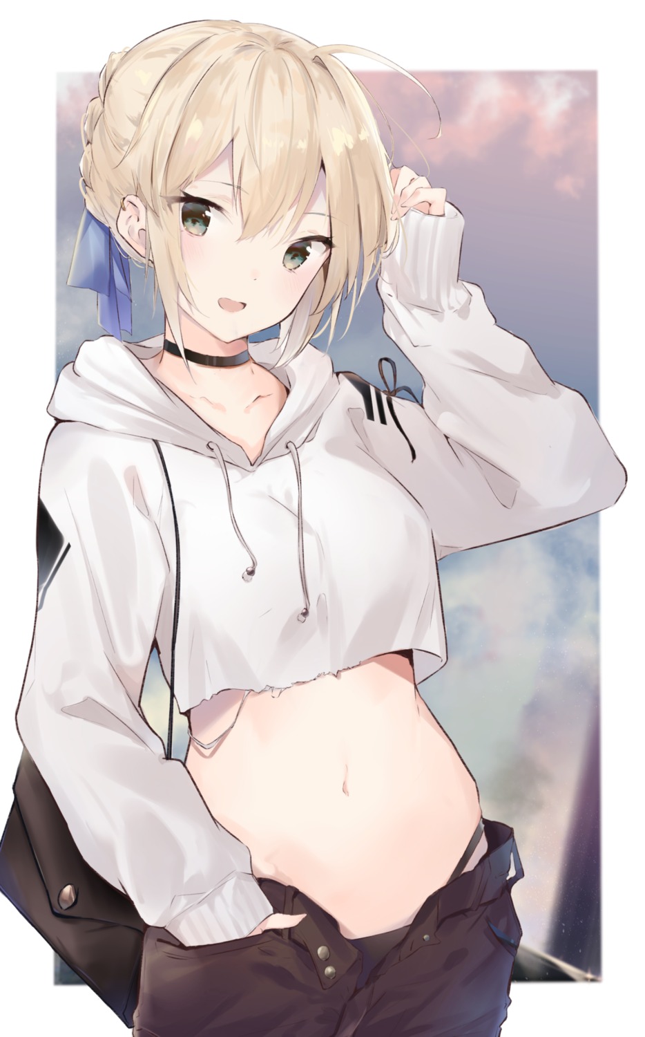 fate/stay_night pantsu saber sai_(saipoko) torn_clothes