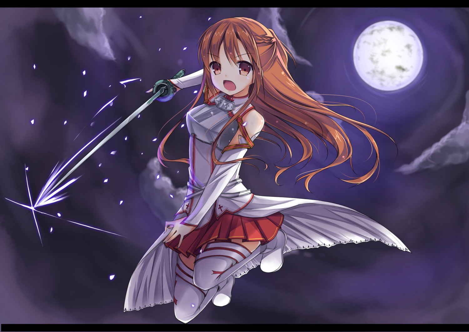 asuna_(sword_art_online) luky sword sword_art_online thighhighs