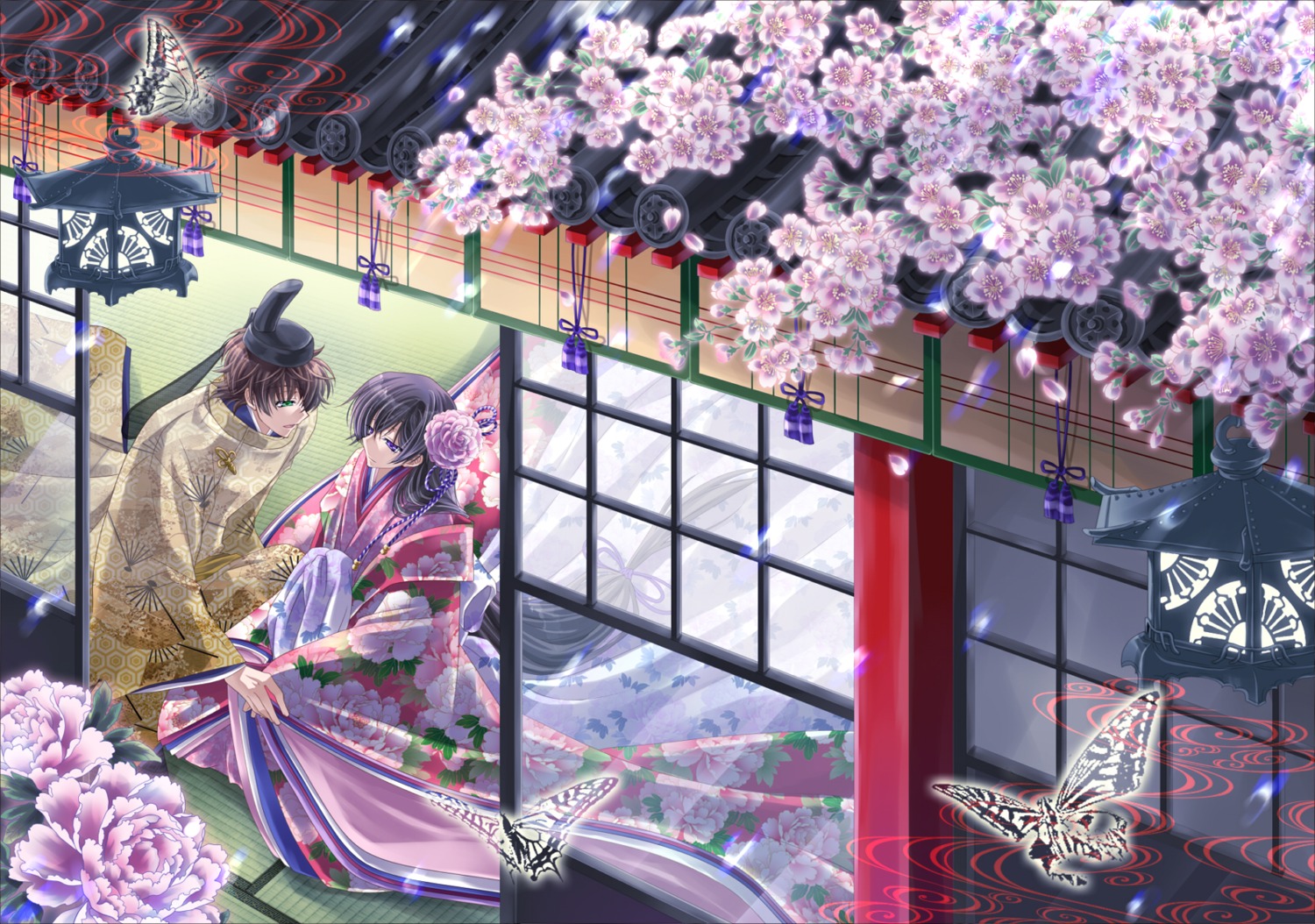 code_geass kimono kururugi_suzaku lelouch_lamperouge male tooya