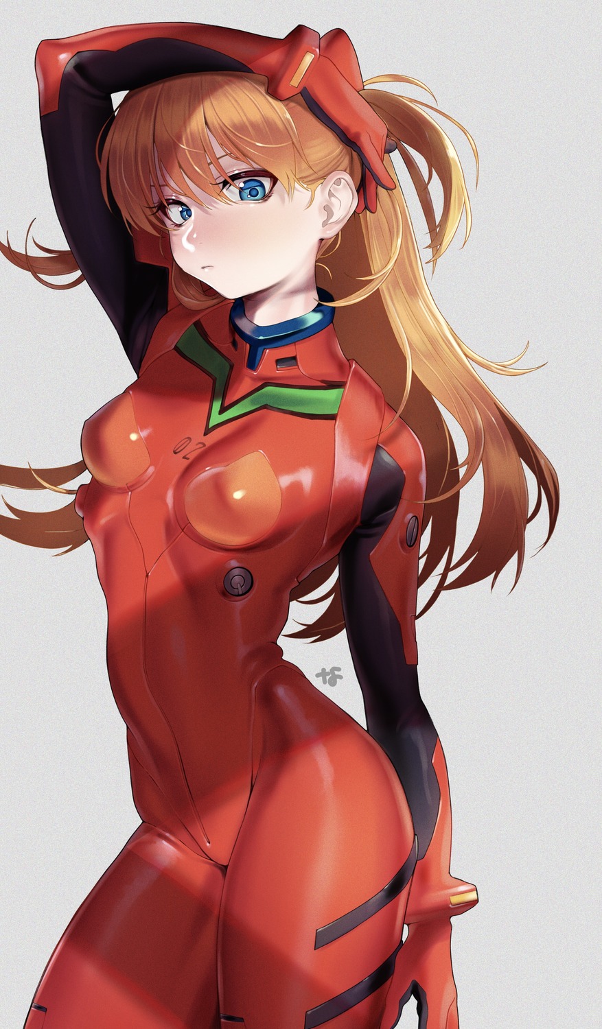 bodysuit erect_nipples nanja neon_genesis_evangelion souryuu_asuka_langley