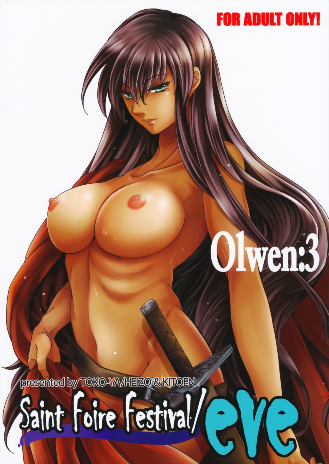 kitoen naked nipples robe sword toko-ya