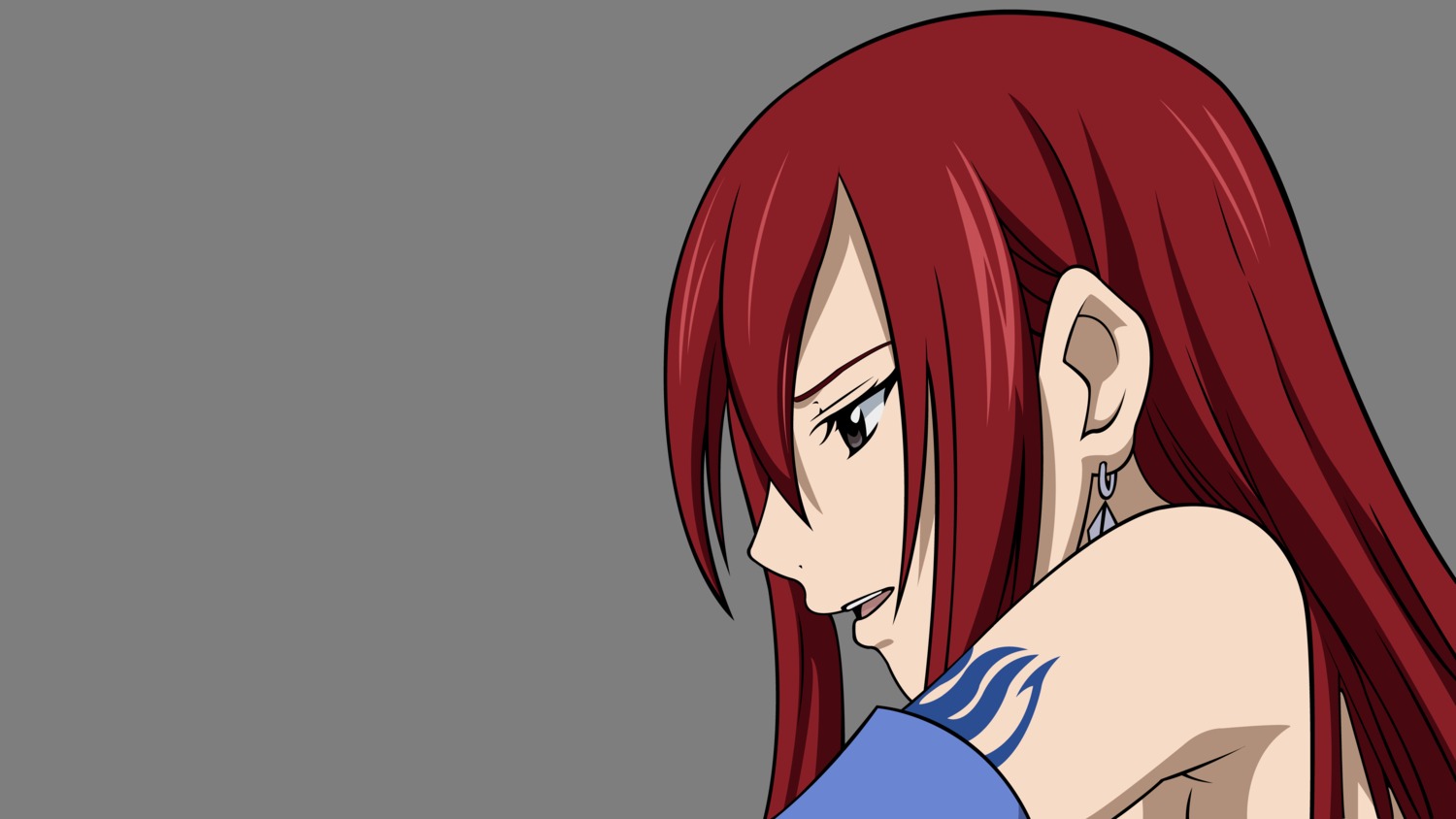 erza_scarlet fairy_tail transparent_png vector_trace