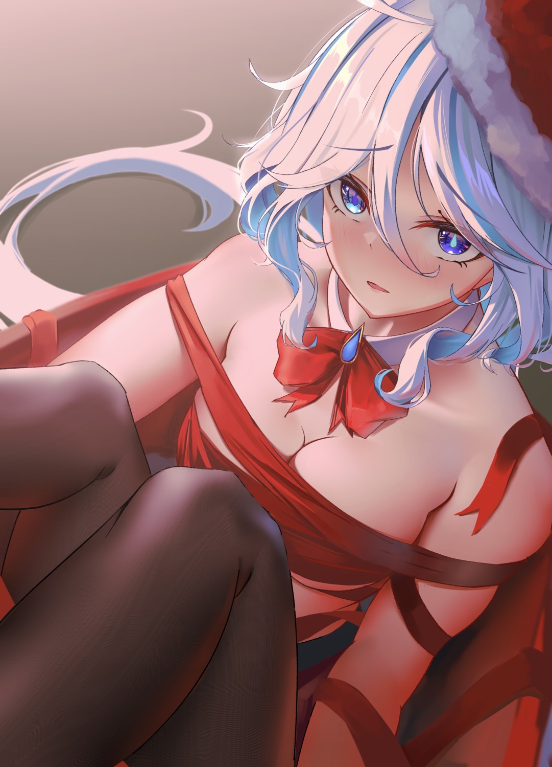 christmas furina genshin_impact heterochromia pantyhose sprygon