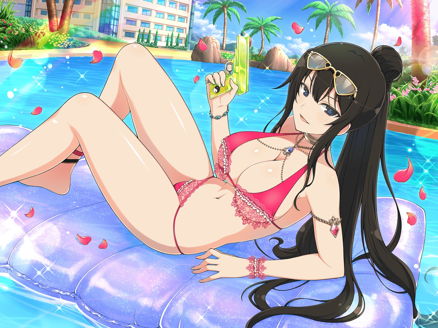 bikini gun kagura_(senran_kagura) megane see_through senran_kagura senran_kagura:_new_link swimsuits yaegashi_nan