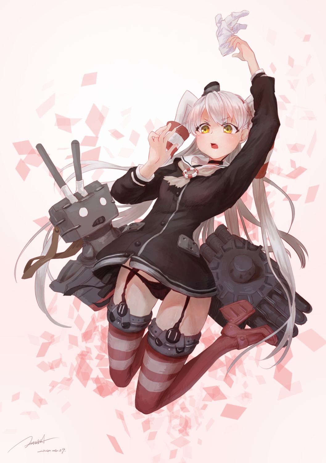 amatsukaze_(kancolle) cameltoe criin heels kantai_collection pantsu rensouhou-kun stockings thighhighs