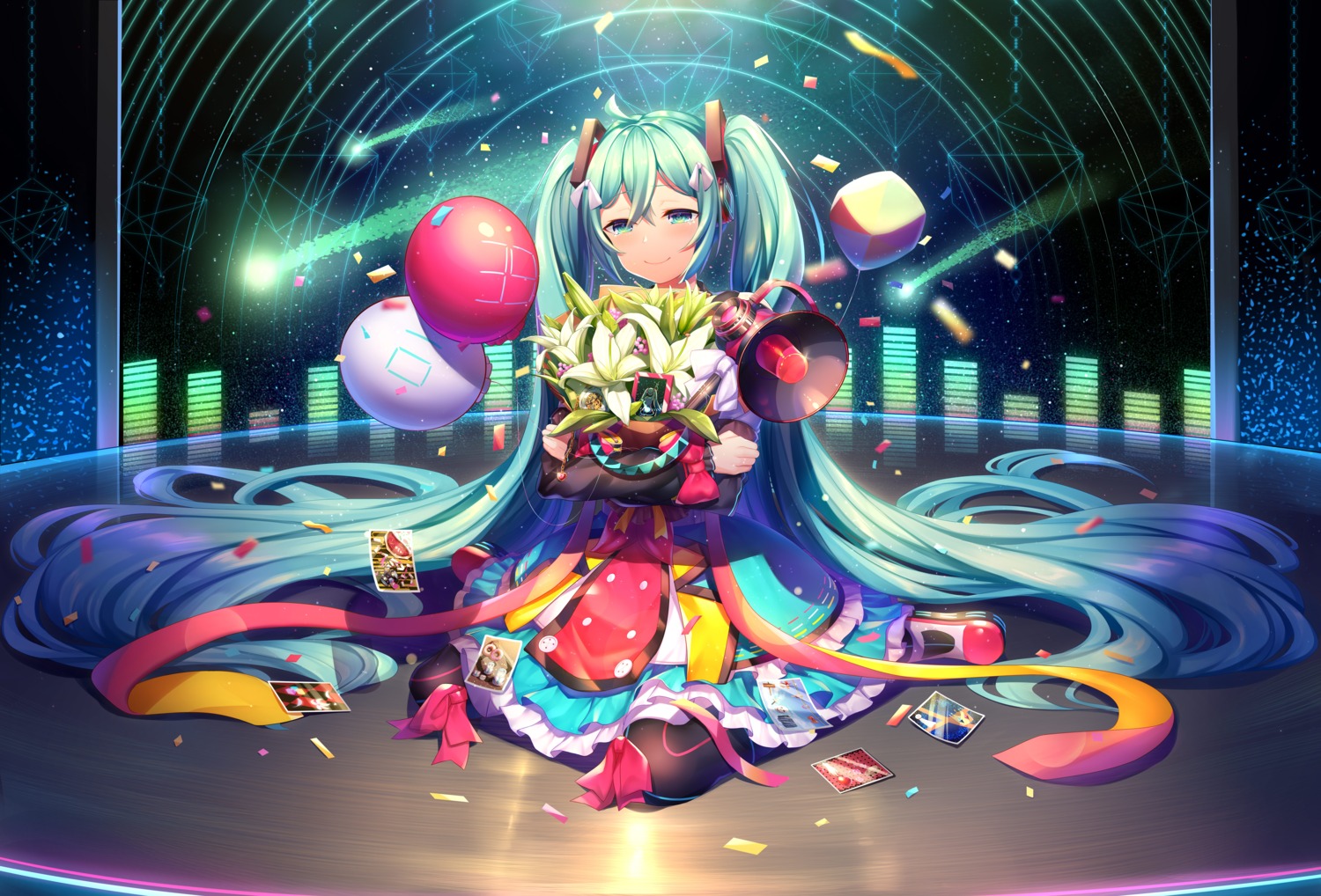 dress hatsune_miku magical_mirai meion vocaloid