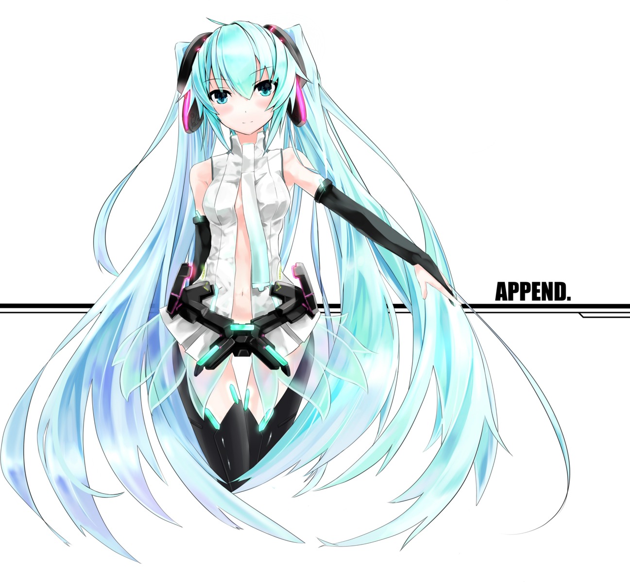 hatsune_miku miku_append takanashi_kei_(hitsujikan) vocaloid vocaloid_append