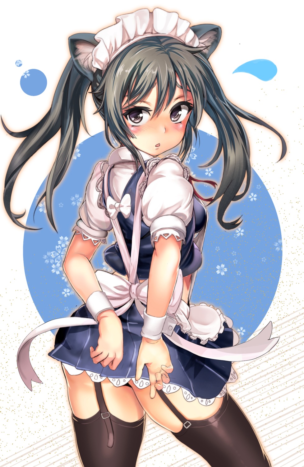 animal_ears dikko maid pantsu stockings thighhighs