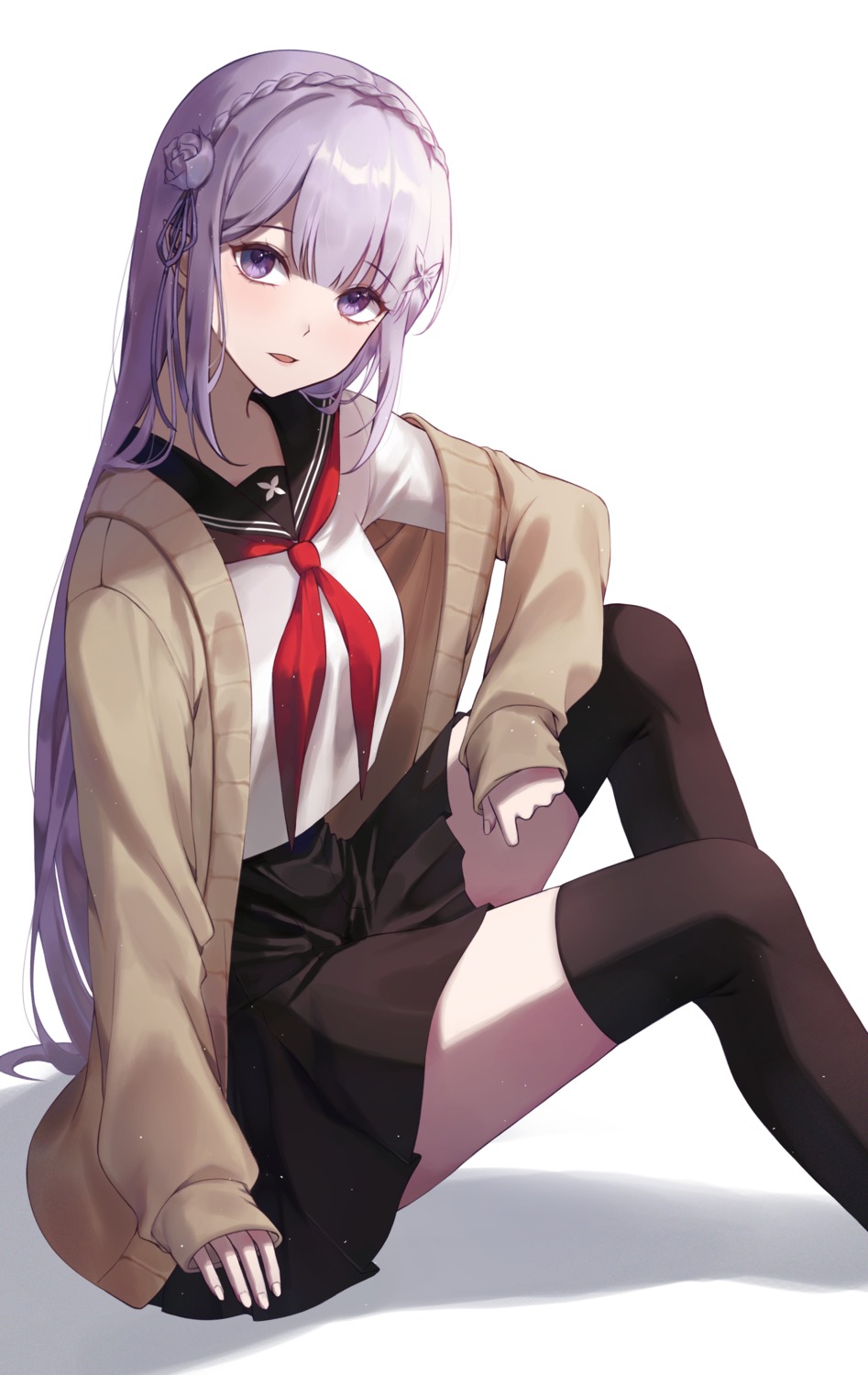 seifuku skirt_lift sweater thighhighs yeorem