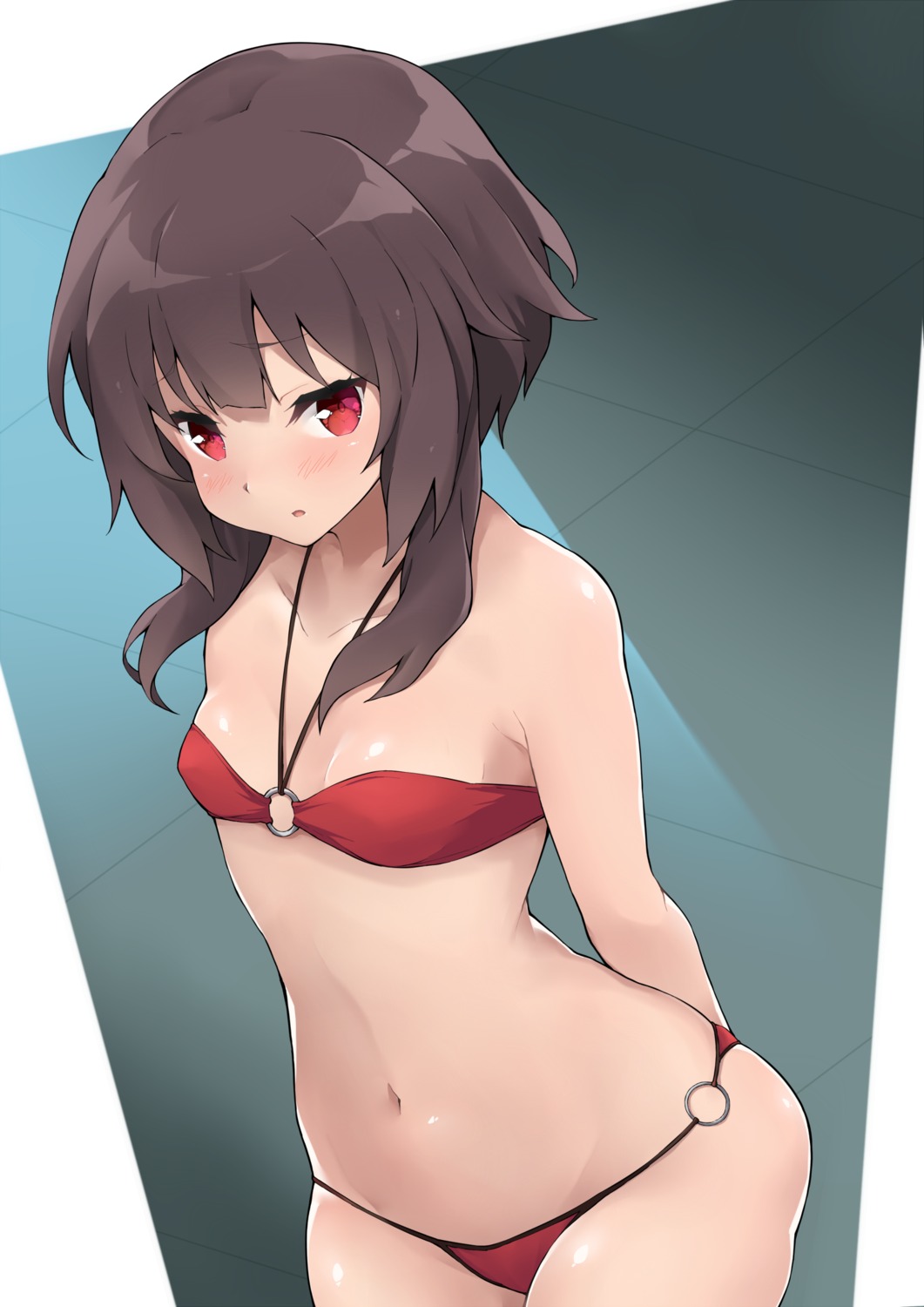 bikini cleavage jampen kono_subarashii_sekai_ni_shukufuku_wo! megumin swimsuits