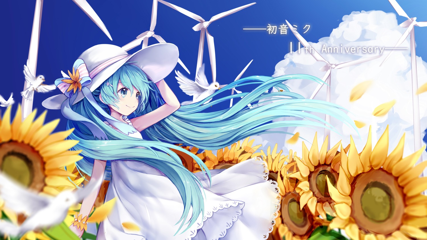 dress hatsune_miku nishina_hima summer_dress vocaloid