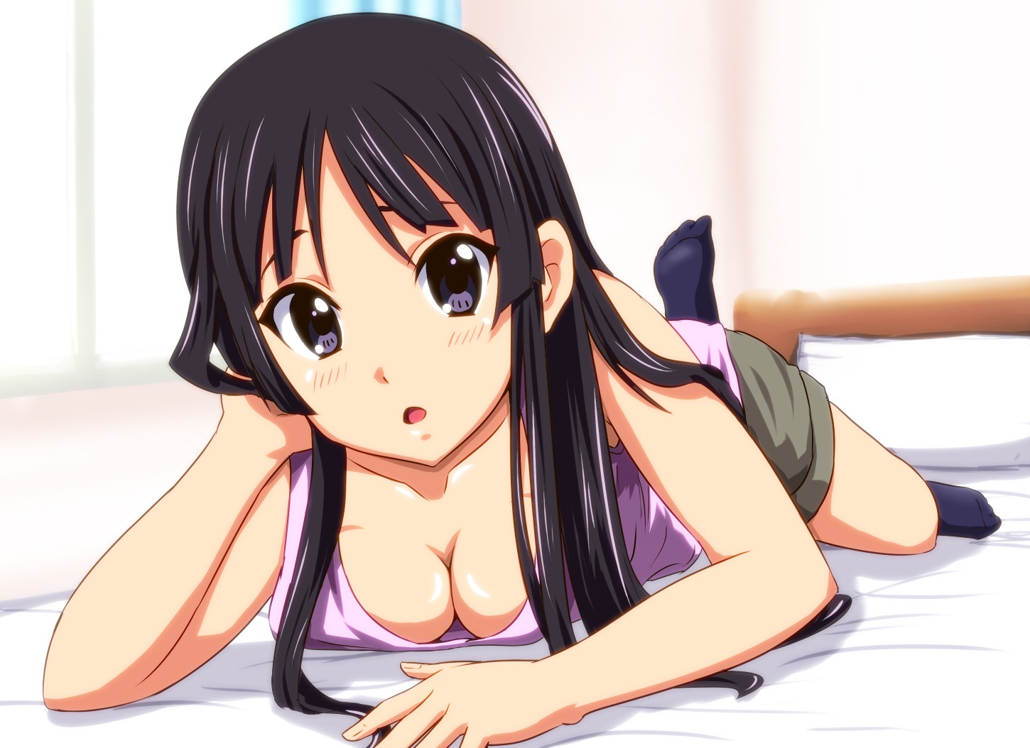 akiyama_mio cleavage diesel k-on!