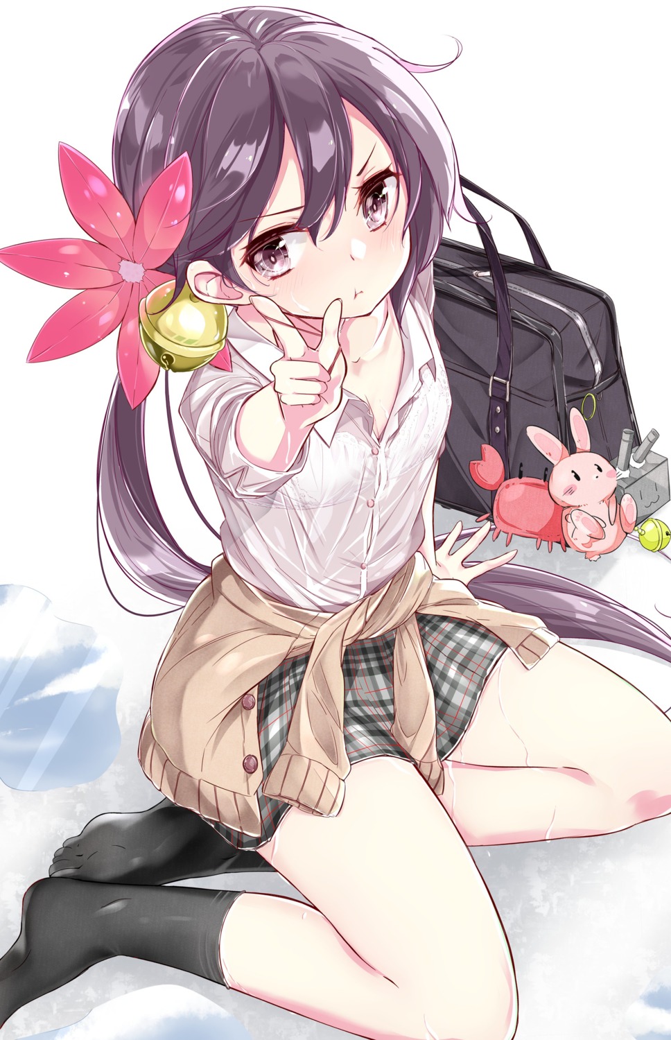 akebono_(kancolle) bra hamaken kantai_collection see_through seifuku