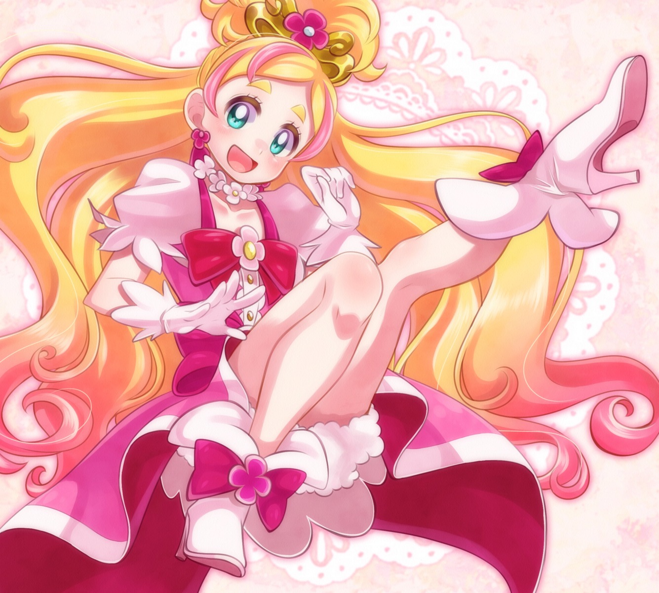 dress go!_princess_precure haruno_haruka heels precure yupiteru