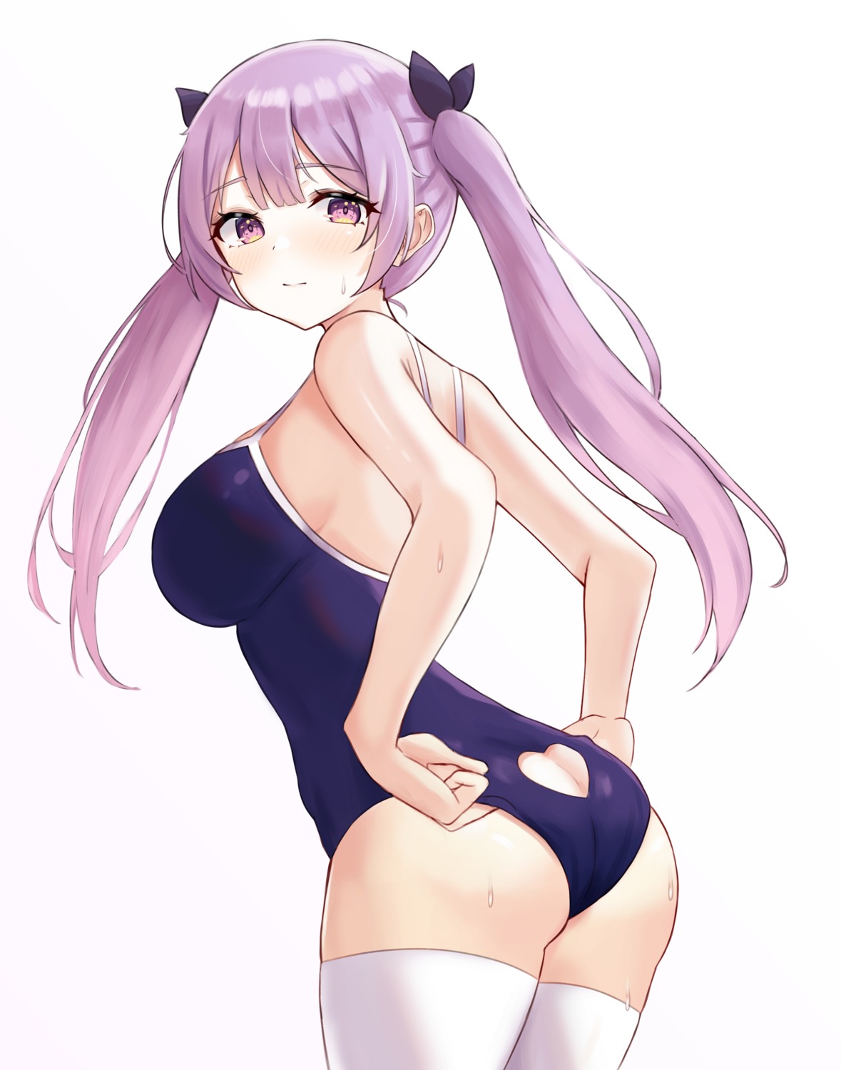 ass kano_(wi3028) swimsuits thighhighs