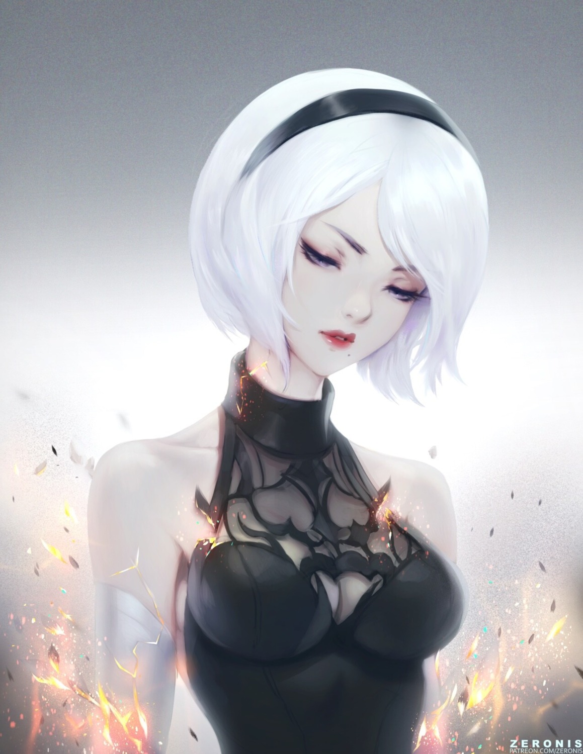 cleavage nier nier_automata yorha_no.2_type_b zeronis